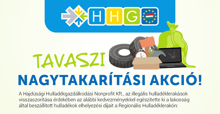 Tavaszi nagytakarítási akció a HHG szervezésében!