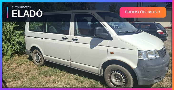 Volkswagen Transporter T5 1.9 PD TDI típusú gépjármű értékesítése