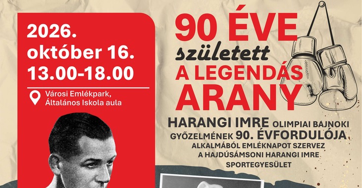 90 éve született a legendás arany – Harangi Imre olimpia bajnok emléknap
